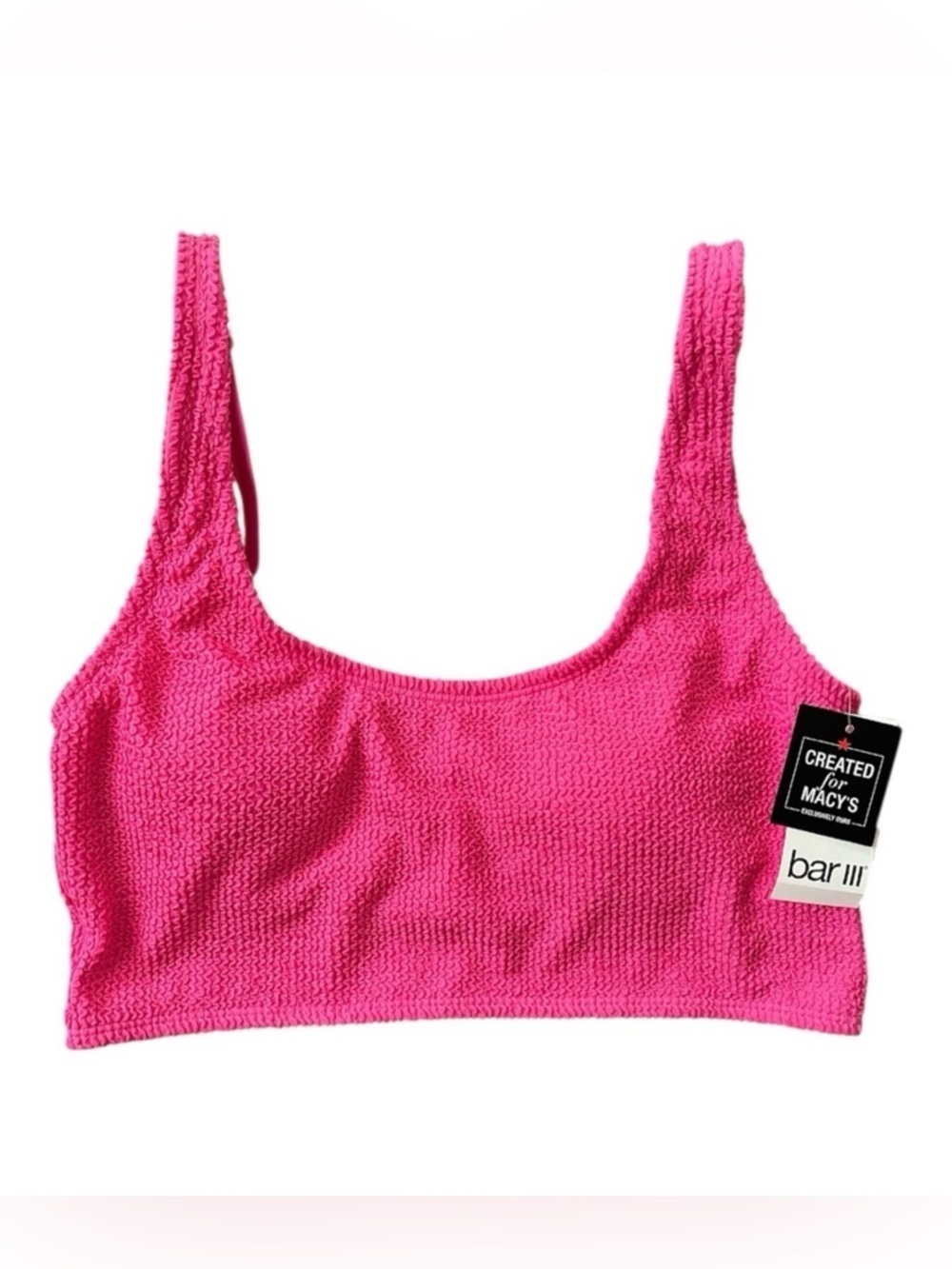 Bar III Tank Bra Bikini Top - Size Medium